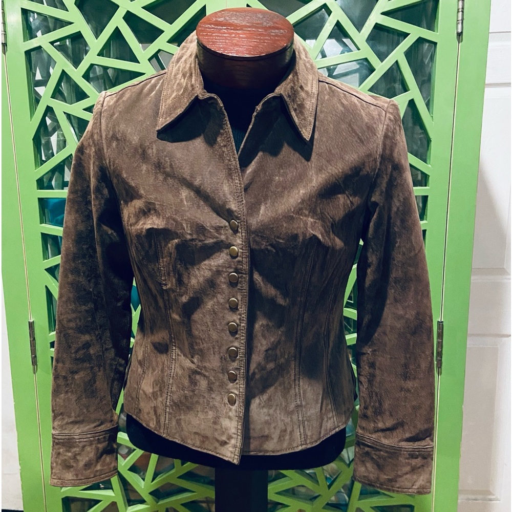 Coldwater Creek Suede Leather Jacket